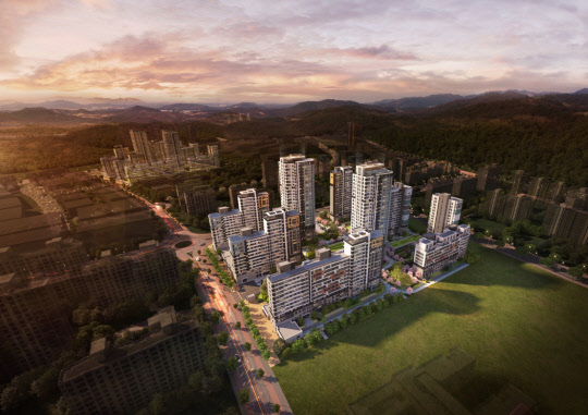 세종 어울림 파밀리에 센트럴 M4블록 투시도. <금호건설 제공>